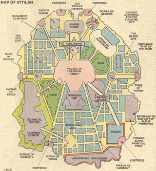 Map of Attilan, on which Afterlife is based.